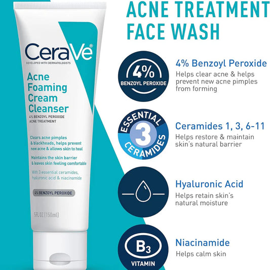 CeraVe Acne Control Set – Complete Skincare Kit for Acne & Breakout-Prone Skin