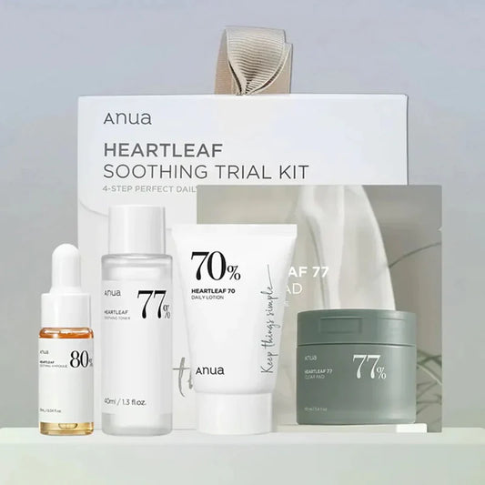 Anua Heartleaf Soothing Trial Kit – Gentle Care for Sensitive and Irritated Skin